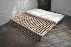 Flexible family bed that easily adapts to living conditions.
