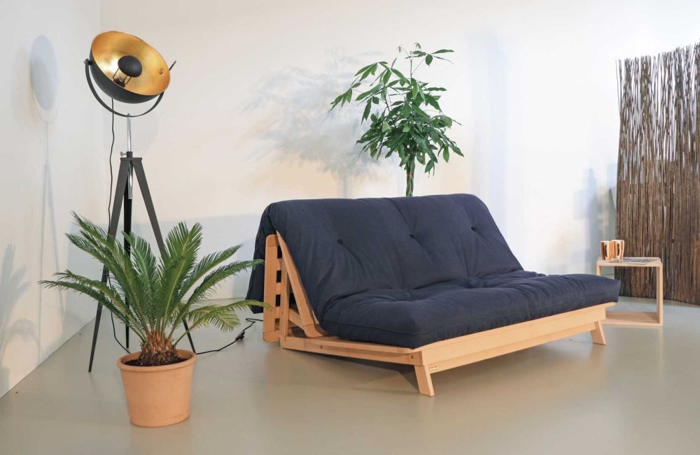 LAYTI sofa bed made of beech - natural oiled surface