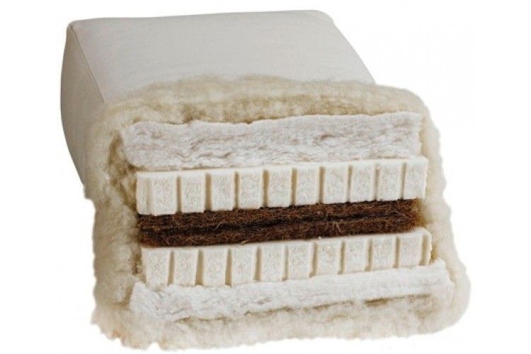 (R616) BIOFUTON DW 5.0 coconut with turning flaps, 90x200cm