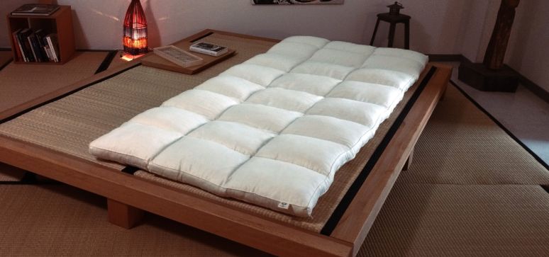 Floor mattress W8X (natural rubber + wool)