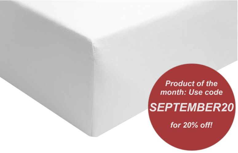Fitted sheet satin white - Storyfabrics