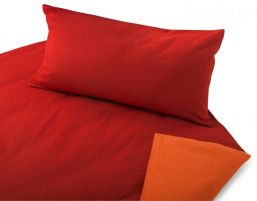 Pillowcase Fine Beaver, darkred/orange