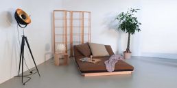 Layti bed as a sofa in a sitting position - (futon is not included)