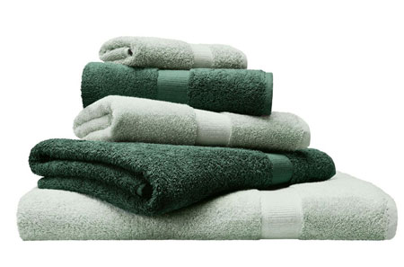 Organic terry towels in a set